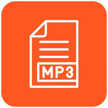 MP3 Vector Icon Design Illustration Stock Illustration
