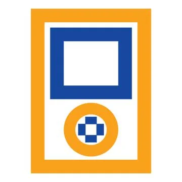 Mp4 Player Device Line Icon Stock Illustration