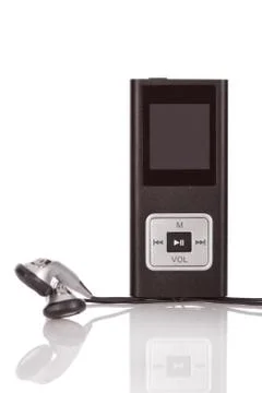 Mp4 player isolated on a white background Stock Photos
