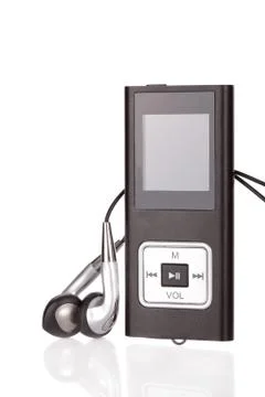 Mp4 player isolated on a white background Stock Photos