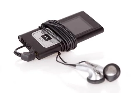 Mp4 player isolated on a white background Stock Photos