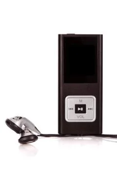 Mp4 player isolated on a white background Stock Photos