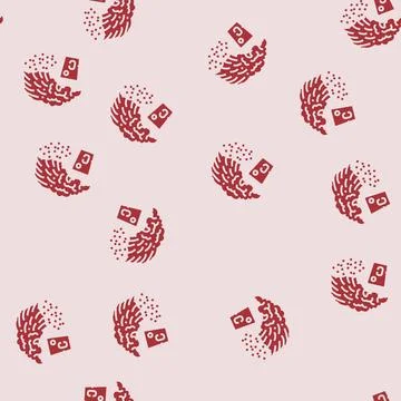 Mpemba effect unsolved mystery glyph seamless pattern 스톡 일러스트
