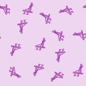 Mpemba effect unsolved mystery line vector seamless pattern Illustrazione stock