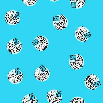 Mpemba effect unsolved mystery vector seamless pattern 스톡 일러스트