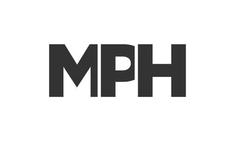 MPH logo design template with strong and modern bold text. Initial based ve.. Stock Illustration