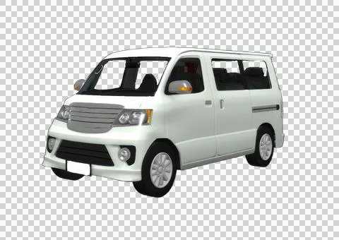 MPV car isolated on transparent background Stock Illustration