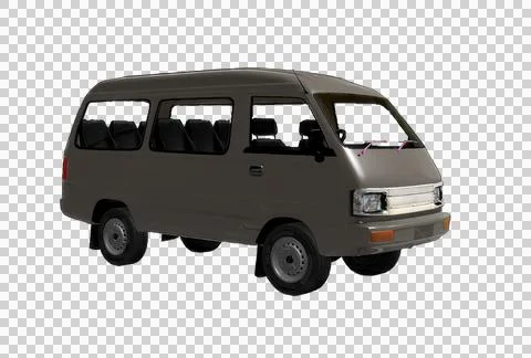 MPV car isolated on transparent background Stock Illustration