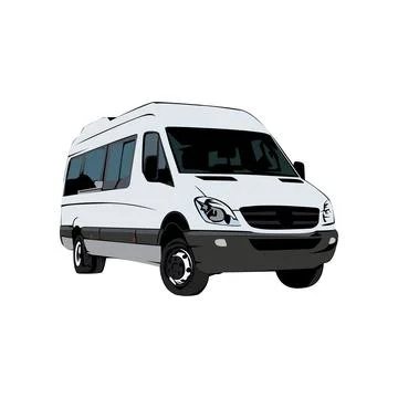 MPV trasportation illustration Stock Illustration