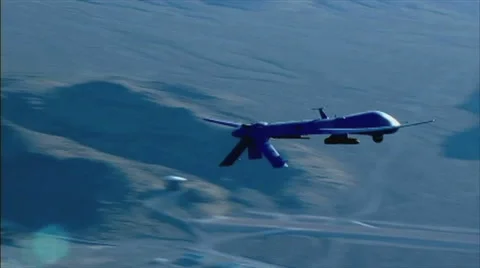 MQ-1 Predator Drone Stock Footage