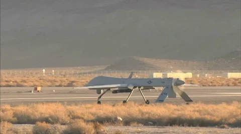 MQ-1 Predator Drone Video stock 41144571