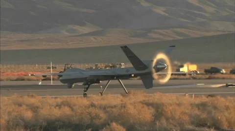 MQ-9 Predator Drone Video stock 41147159