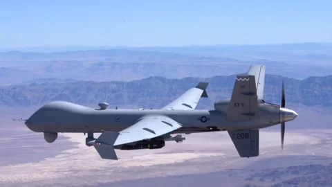 MQ-9 Reaper Drone Stock Footage 296404416