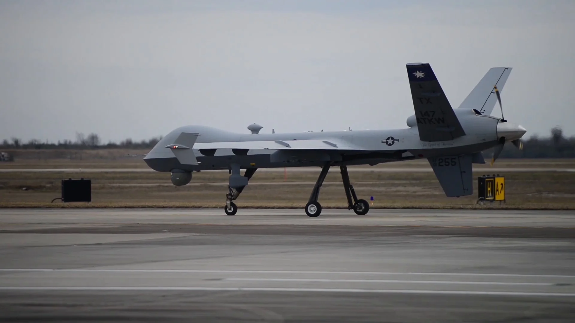 Mq 9 Reaper Taxis At Ellington Field Footage 84197273