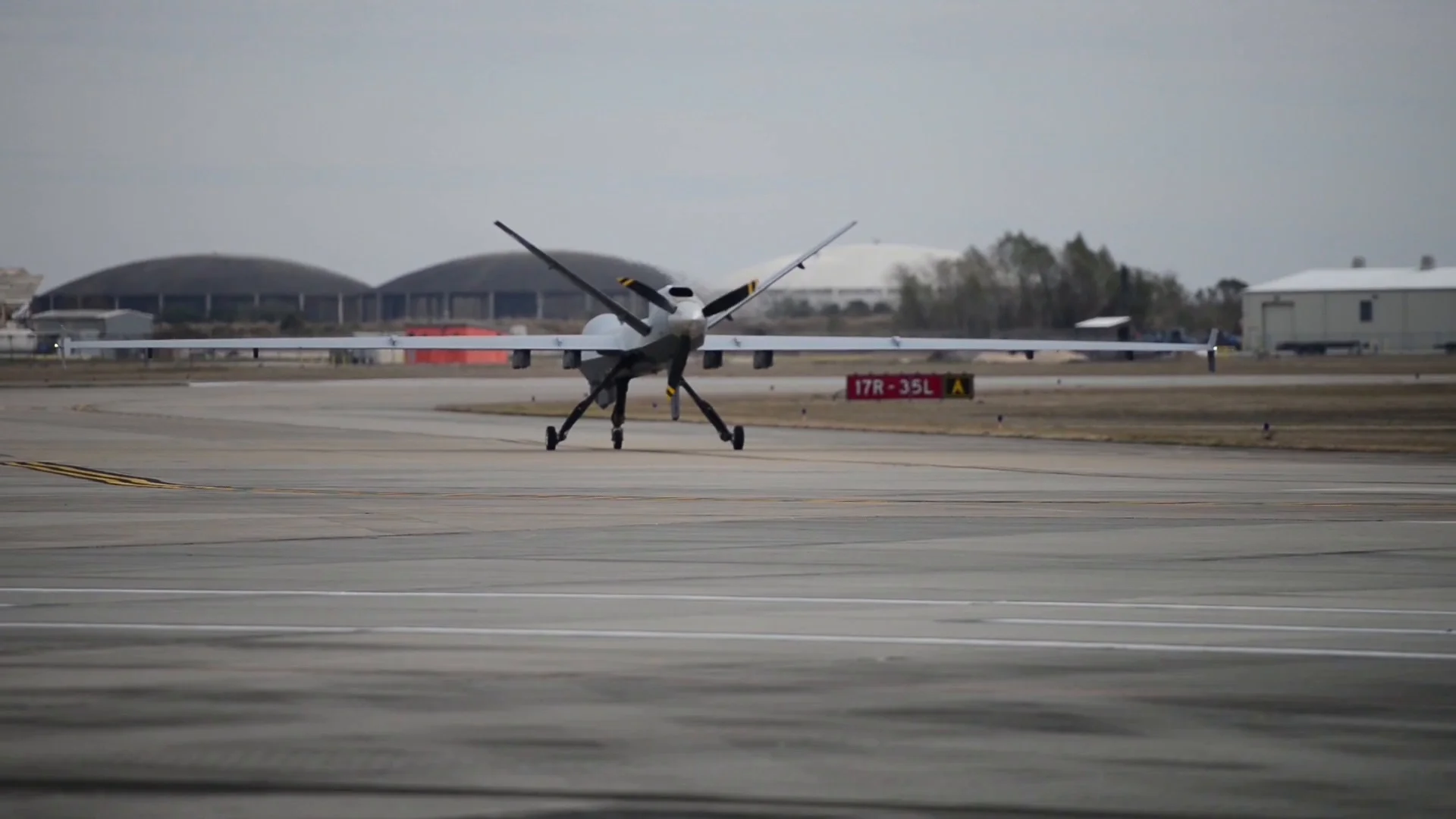 Mq 9 Reaper Taxis At Ellington Field Stock Video 84197315