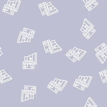 Mqls generated line vector seamless pattern Stock Illustration