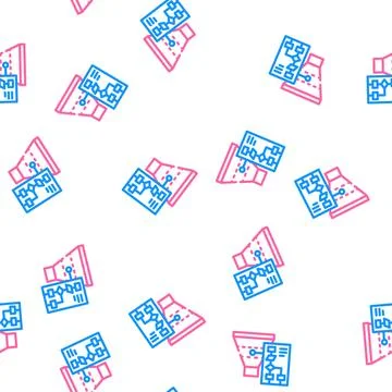 Mqls generated vector seamless pattern Stock Illustration