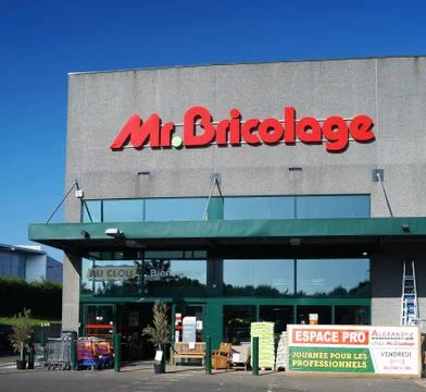 Mr. Bricolage Storefront Stock Photos