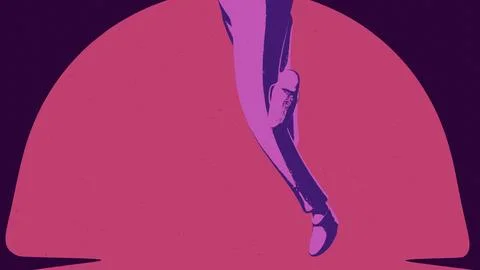 Mr fancylegs - riverdance side Stock Illustration