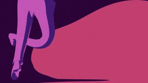 Mr fancylegs - riverdancing back Stock Illustration