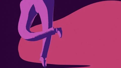 Mr fancylegs - riverdancing front Stock Illustration