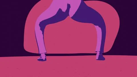 Mr fancylegs - squat Stock Illustration