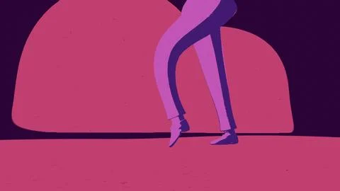 Mr fancylegs - stepping Stock Illustration
