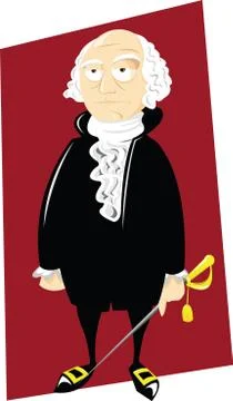 Mr George Washington Stock Illustration