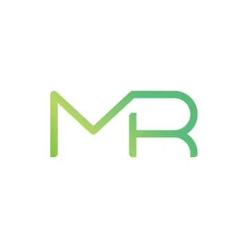 Mr initial letter vector logo icon Illustrazione stock