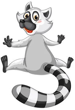 Mr Lemur Stock Illustration