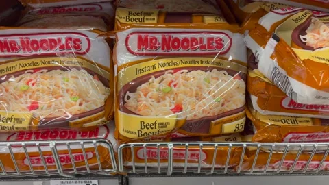 Mr. Noodles packages Stock-Footage 233106694