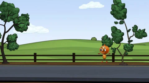 Mr Onion Squash, Animation Stock Footage 33729797