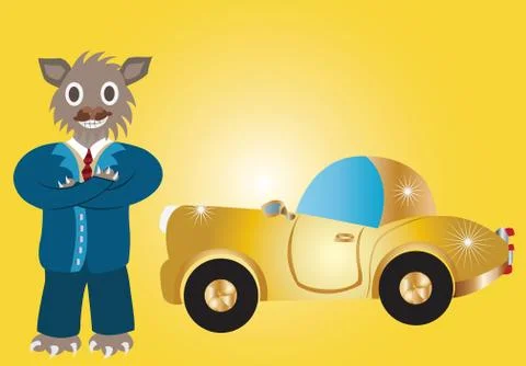 Mr rich guy Stock Illustration