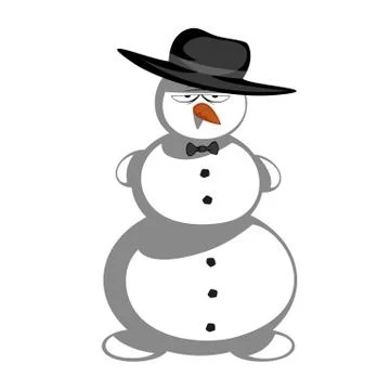 Mr snowman Stock Illustration