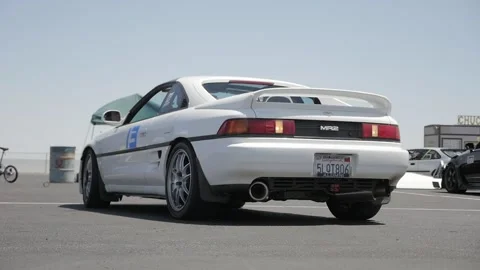 Mr2 at track day Stock Footage 155251127