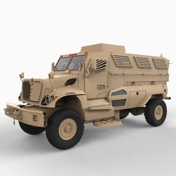 MRAP (Mine Resistant Ambush Protected) Vehicle 3D Model