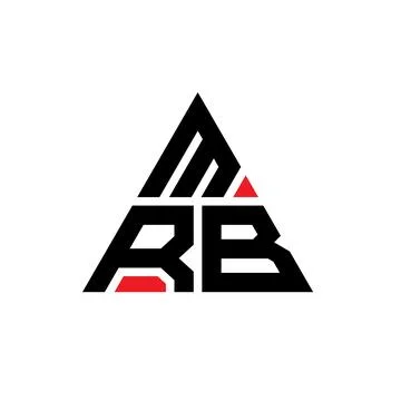 MRB triangle letter logo design with triangle shape. MRB triangle logo desi.. Stock Illustration