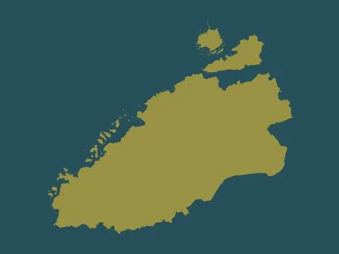 Mre og Romsdal, Norway. Solid color shape Stock Illustration