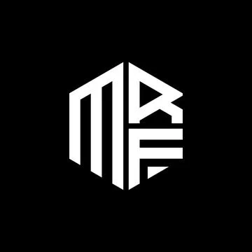 MRF logo MRF icon MRF monogram MRF letter minimalist Circle flat Unique mod.. Stock Illustration