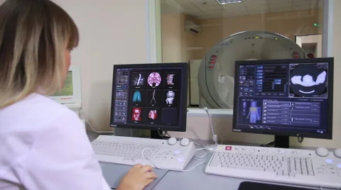 MRI and CT scanning process Stock Footage