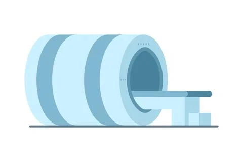 MRI and radiology diagnostics machine illustration for hospital and clinic use Stockillustratie