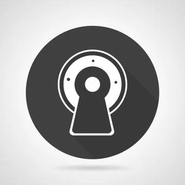 MRI black round vector icon イラスト素材