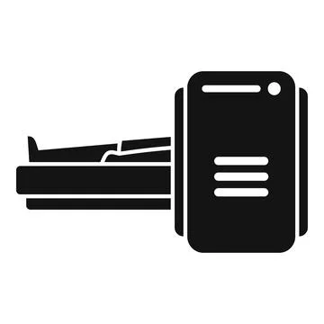 Mri equipment icon simple vector. Doctor therapy 스톡 일러스트