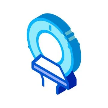Mri Equipment isometric icon vector illustration Illustrazione stock