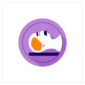 MRI flat icon Stock Illustration