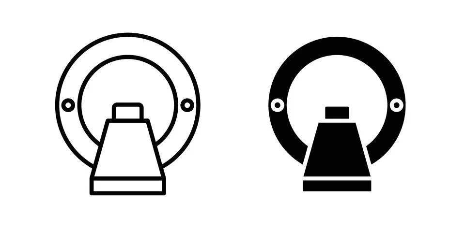MRI icon for design projects and web UI Stock Illustration
