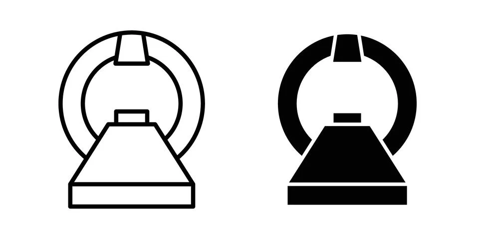 MRI icon vector symbol graphics Stock Illustration
