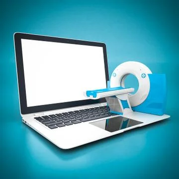 MRI image of the device Stock Illustration