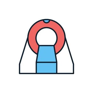 MRI related vector icon. 스톡 일러스트