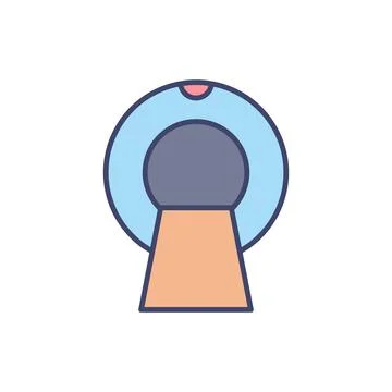 MRI related vector icon. 스톡 일러스트